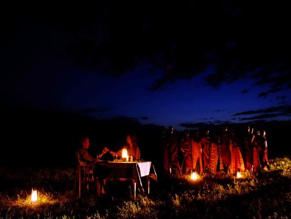 Amboseli Serena Safari Lodge - bush Dining 